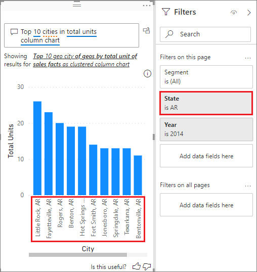 Фильтрация данных в Power BI